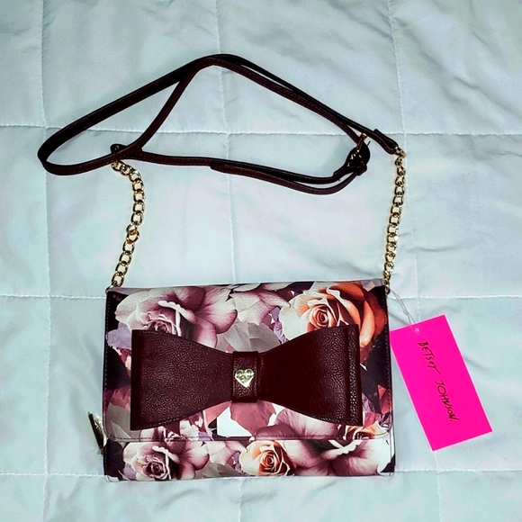 Betsey Johnson floral crossbody purse - Picture 3 of 10
